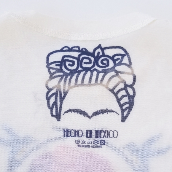 Frida Kahlo Tee Girls Jersey Knit Shirt Size S - Picture 5 of 5